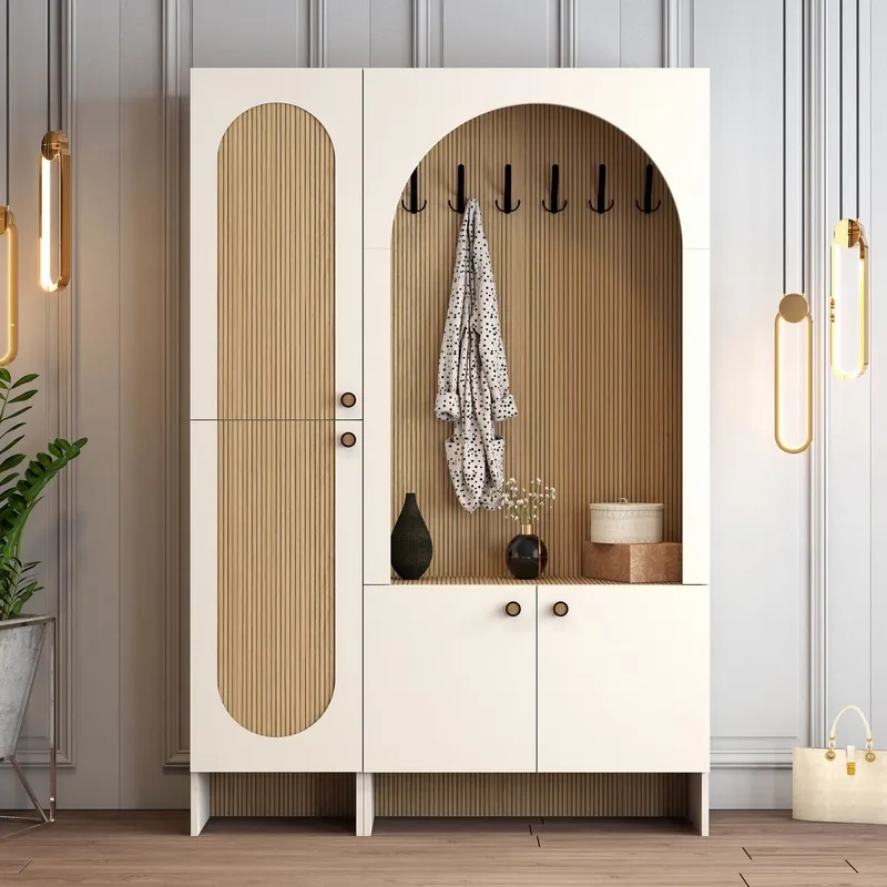 Ayleid eteiskaluste peilillä 200 cm - Huonekalut - Kalustesetit - Eteisen kalustesetit