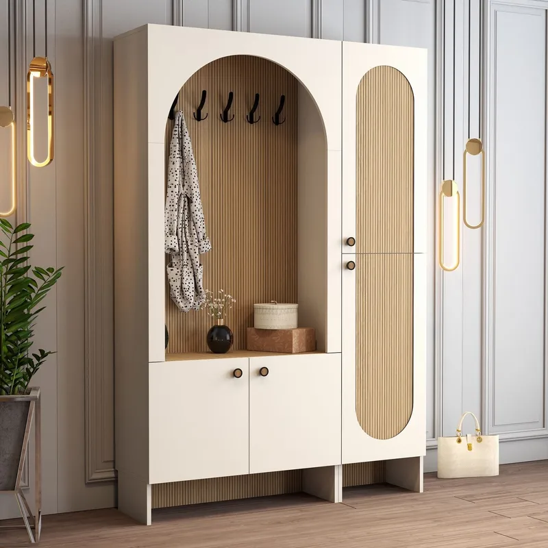 Ayleid eteiskaluste peilillä 200 cm - Huonekalut - Kalustesetit - Eteisen kalustesetit