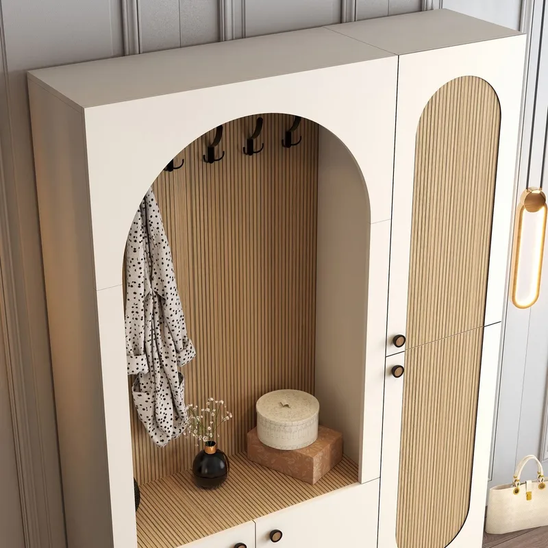 Ayleid eteiskaluste peilillä 200 cm - Huonekalut - Kalustesetit - Eteisen kalustesetit