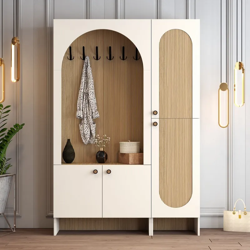 Ayleid eteiskaluste peilillä 200 cm - Huonekalut - Kalustesetit - Eteisen kalustesetit