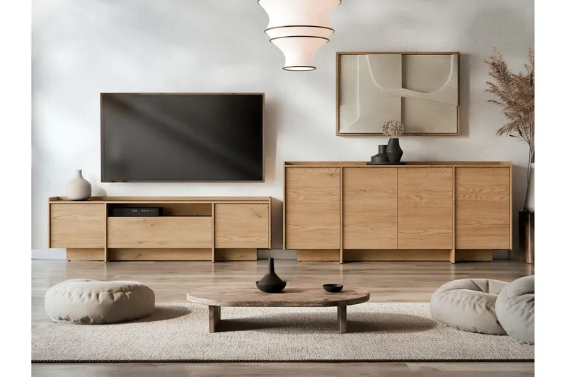 Bellia-Huonekalusetti Olohuoneeseen, Ruskea