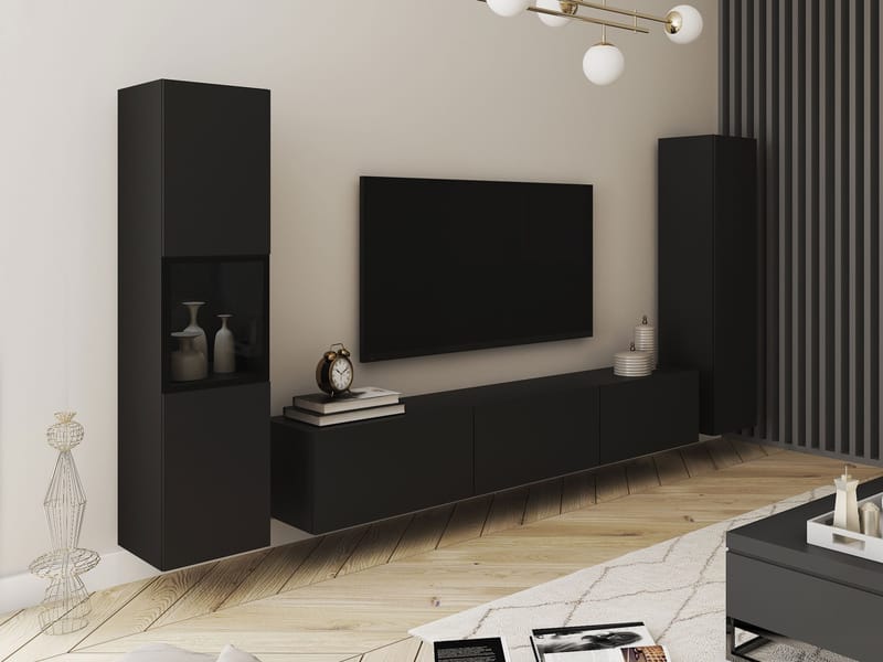 Bergfelde TV-yksikkö 3 osaa - Huonekalut - Kalustesetit - Olohuoneen kalustesetit