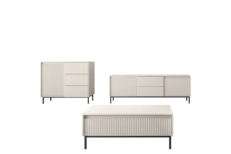 Bjurholm Huonekalusetti Olohuoneeseen, Beige