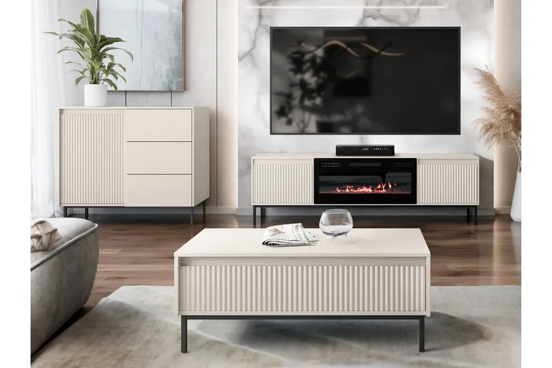 Bjurholm Kalustesarja Olohuoneeseen - Beige - Huonekalut - Kalustesetit - Olohuoneen kalustesetit