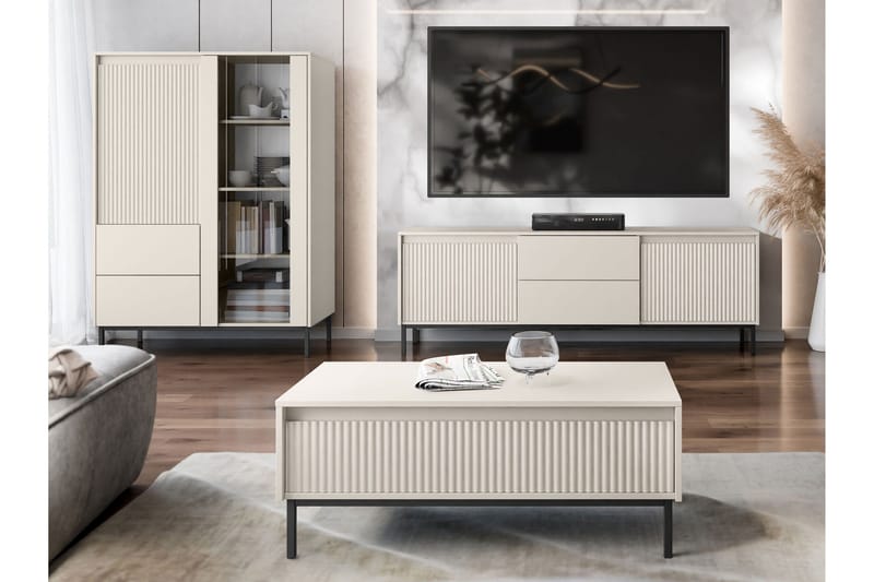 Bjurholm Kalustesarja Olohuoneeseen - Beige - Huonekalut - Kalustesetit - Olohuoneen kalustesetit