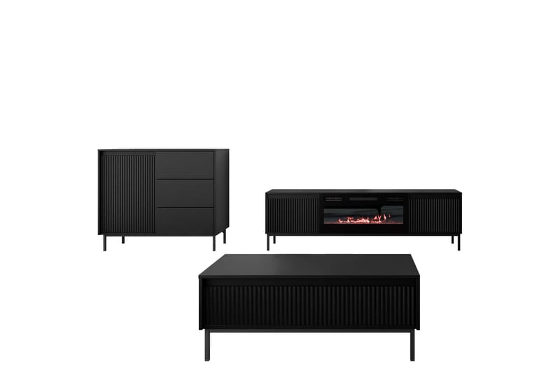 Bjurholm Kalustesarja Olohuoneeseen - Beige - Huonekalut - Kalustesetit - Olohuoneen kalustesetit