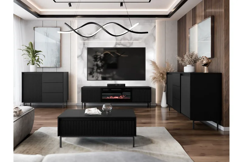 Bjurholm Kalustesarja Olohuoneeseen - Valkoinen - Huonekalut - Kalustesetit - Olohuoneen kalustesetit