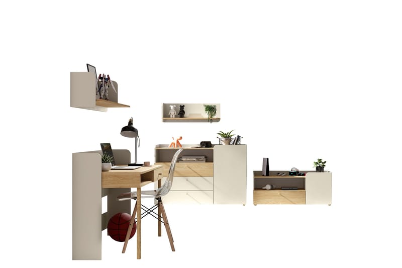 Buhan Huonekalusetti Makuuhuoneeseen, Beige / Ruskea