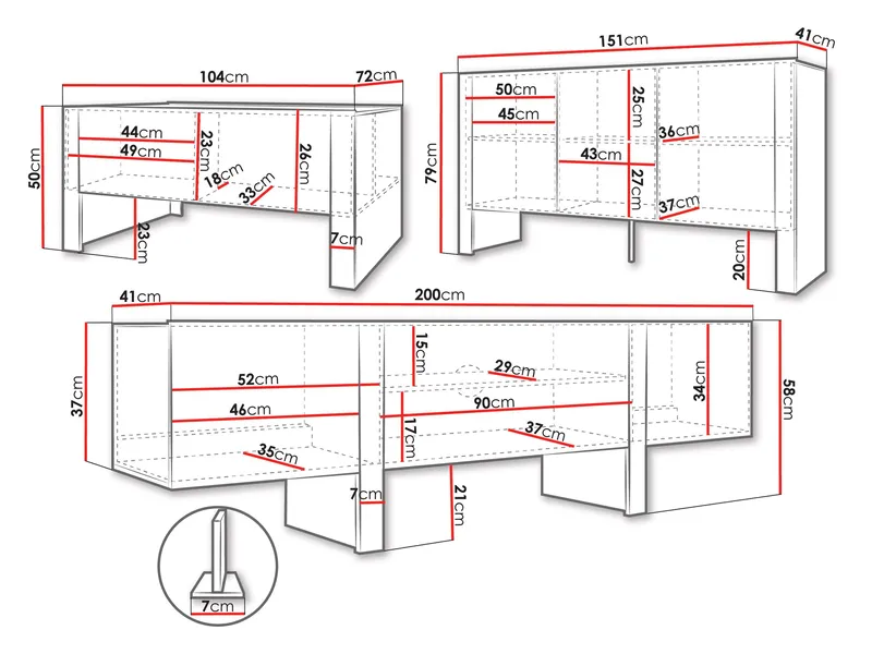 Calvenn Olohuoneen Kalustesetti - Huonekalut - Kalustesetit - Olohuoneen kalustesetit