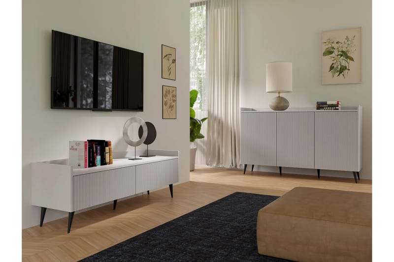 Chiku Huonekalusetti Olohuoneeseen - Beige - Huonekalut - Kalustesetit - Olohuoneen kalustesetit