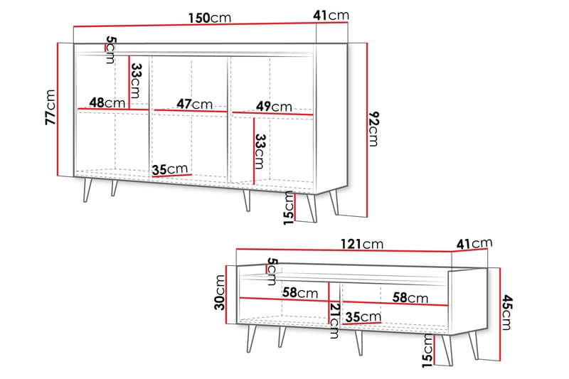 Chiku Huonekalusetti Olohuoneeseen - Beige - Huonekalut - Kalustesetit - Olohuoneen kalustesetit