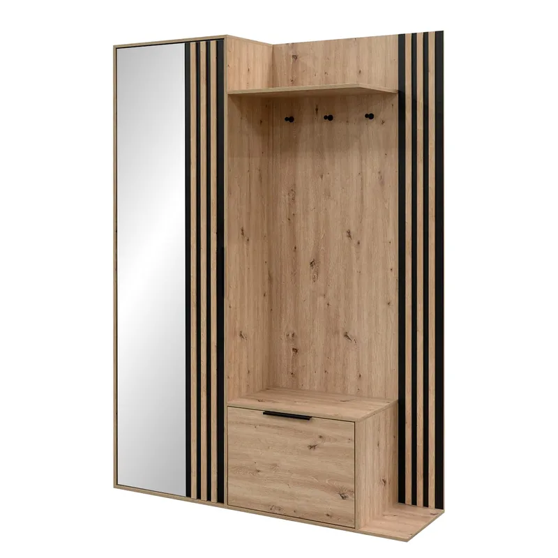 Cinerea eteiskalustesarja 140 cm, ruskea, musta