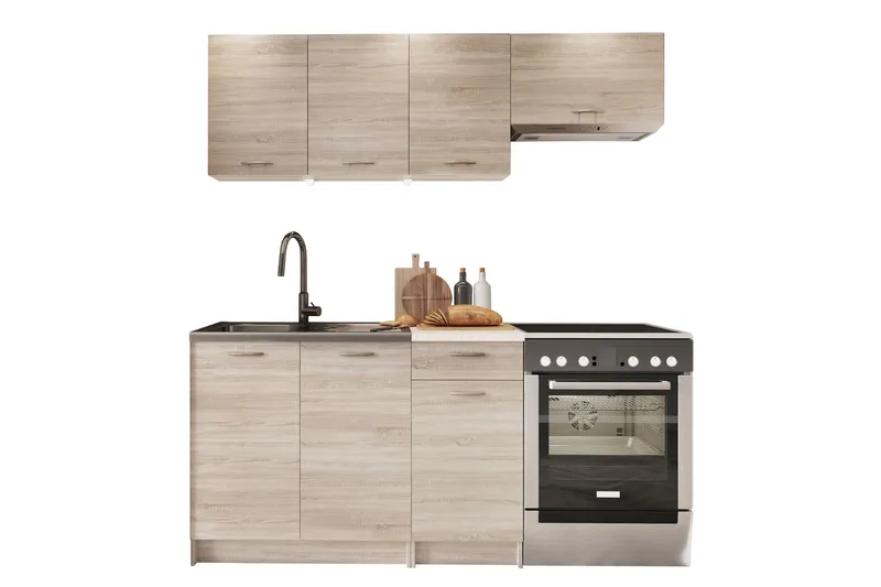 Crawley Huonekalusetti Keittiöön ja Ruokailutilaan, Beige