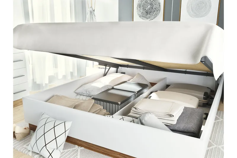 Dentrona-Huonekalusetti Makuuhuoneeseen - Beige/Harmaa - Huonekalut - Kalustesetit - Makuuhuoneen kalustesetit