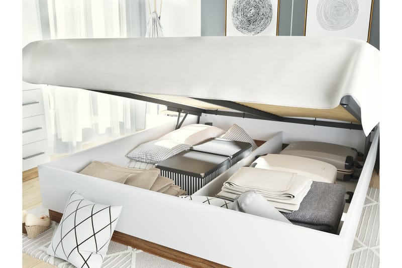 Dentrona-Huonekalusetti Makuuhuoneeseen - Beige/Harmaa - Huonekalut - Kalustesetit - Makuuhuoneen kalustesetit