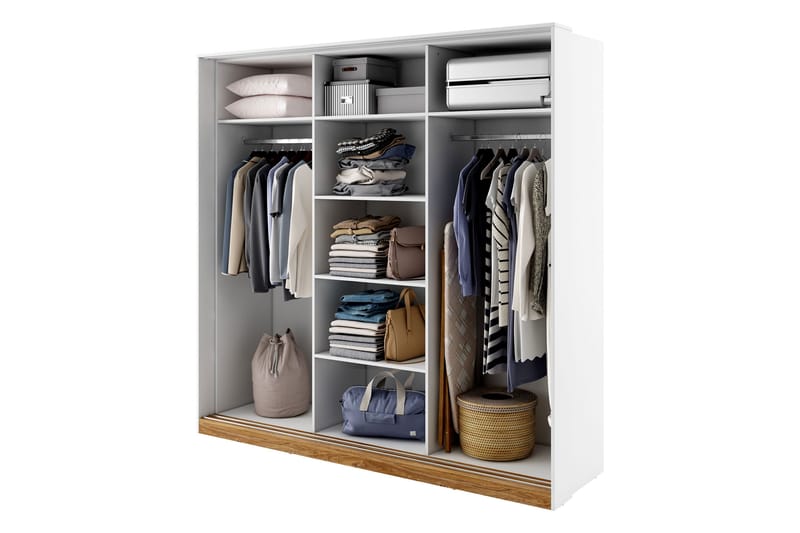 Dentrona-Huonekalusetti Makuuhuoneeseen - Beige/Harmaa - Huonekalut - Kalustesetit - Makuuhuoneen kalustesetit