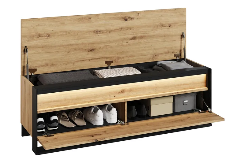 Dorana Hall Kalustesarja - Ruskea/Beige - Huonekalut - Kalustesetit - Eteisen kalustesetit