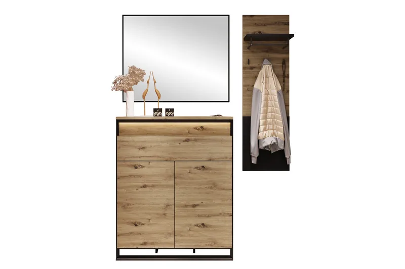 Dorana Hall Kalustesarja, Ruskea/Musta