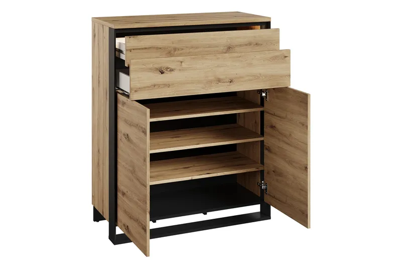 Dorana Hall Kalustesarja - Ruskea/Musta - Huonekalut - Kalustesetit - Eteisen kalustesetit