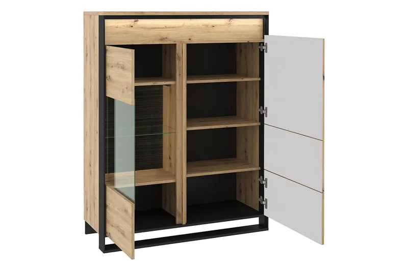 Dorana-Huonekalusetti Olohuoneeseen - Ruskea/Musta - Huonekalut - Kalustesetit - Olohuoneen kalustesetit