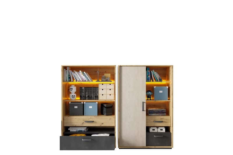 Drift-Huonekalusetti Olohuoneeseen, Harmaa