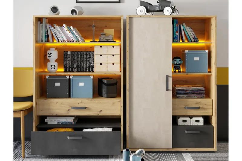 Drift-Huonekalusetti Olohuoneeseen - Harmaa - Huonekalut - Kalustesetit - Olohuoneen kalustesetit