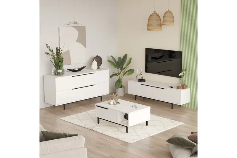 Erhan Huonekalusetti Olohuoneeseen, Valkoinen