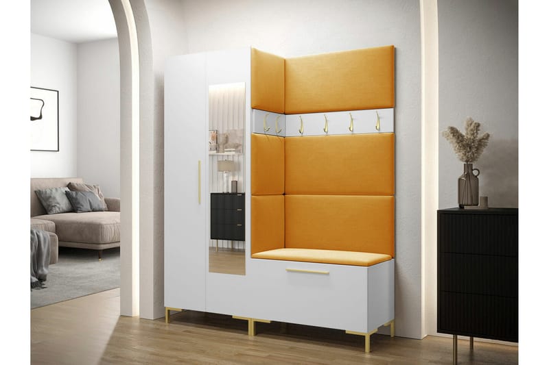 Dunvegan Hallmöbelset 158x46 cm White - Huonekalut - Kalustesetit - Eteisen kalustesetit