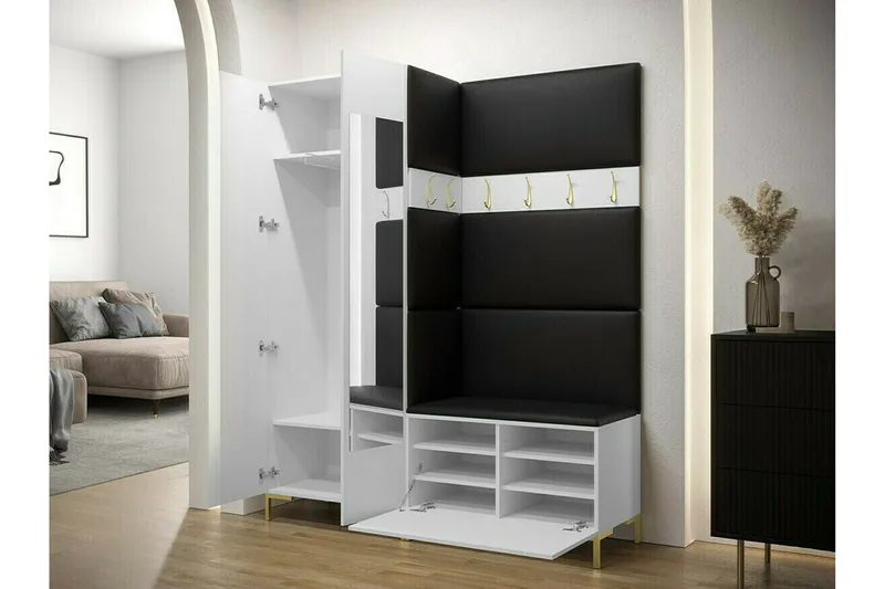 Dunvegan Hallmöbelset 158x46 cm White - Huonekalut - Kalustesetit - Eteisen kalustesetit