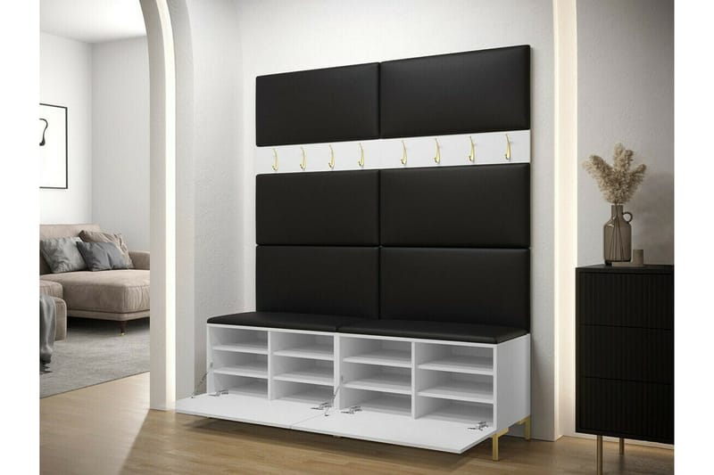 Dunvegan Hallmöbelset 168x46 cm Black - Huonekalut - Kalustesetit - Eteisen kalustesetit