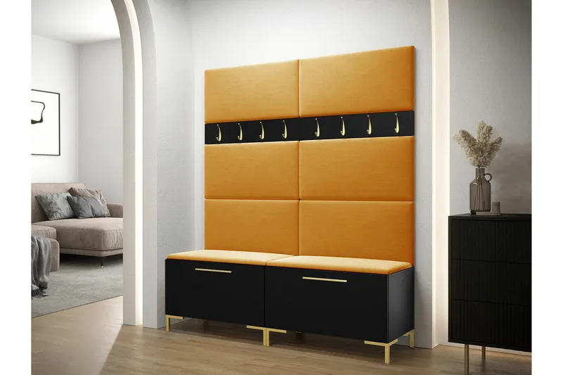 Dunvegan Hallmöbelset 168x46 cm Black - Huonekalut - Kalustesetit - Eteisen kalustesetit