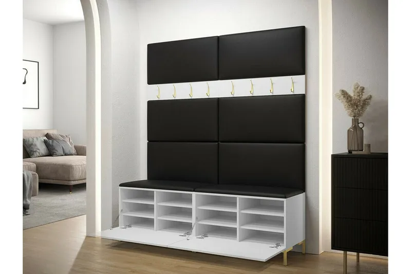 Dunvegan Hallmöbelset 168x46 cm White - Huonekalut - Kalustesetit - Eteisen kalustesetit