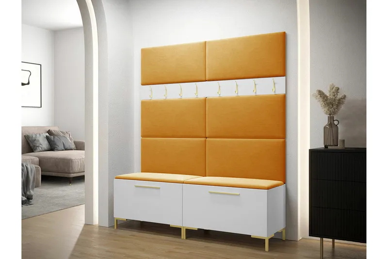 Dunvegan Hallmöbelset 168x46 cm White - Huonekalut - Kalustesetit - Eteisen kalustesetit