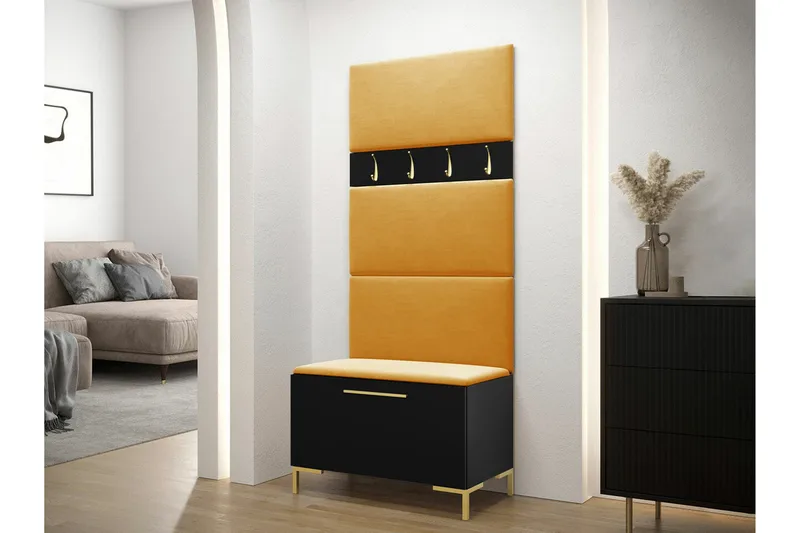 Dunvegan Hallmöbelset 84x46 cm Black - Huonekalut - Kalustesetit - Eteisen kalustesetit