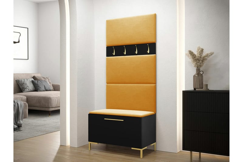 Dunvegan Hallmöbelset 84x46 cm Black - Huonekalut - Kalustesetit - Eteisen kalustesetit