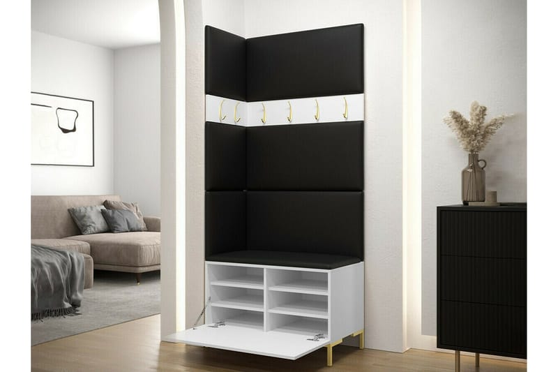 Dunvegan Hallmöbelset 84x46 cm White - Huonekalut - Kalustesetit - Eteisen kalustesetit