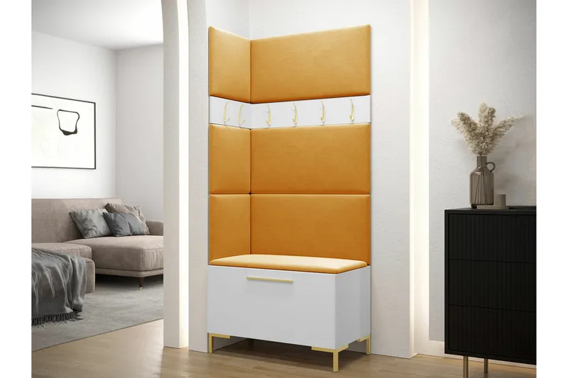 Dunvegan Hallmöbelset 84x46 cm White - Huonekalut - Kalustesetit - Eteisen kalustesetit