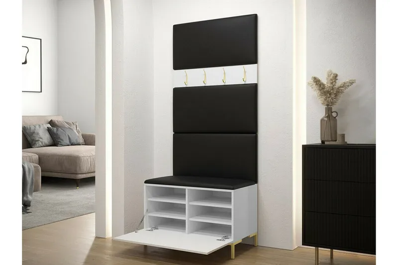 Dunvegan Hallmöbelset 84x46 cm White - Huonekalut - Kalustesetit - Eteisen kalustesetit