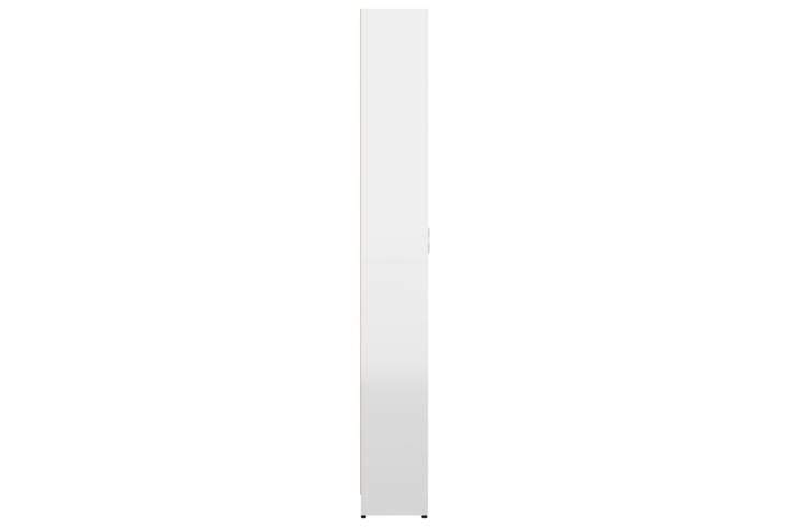 Eteisen vaatekaappi korkeakiilto 55x25x189 cm lastulevy - Valkoinen - Eteisen säilytys - Eteisen kalustesetit
