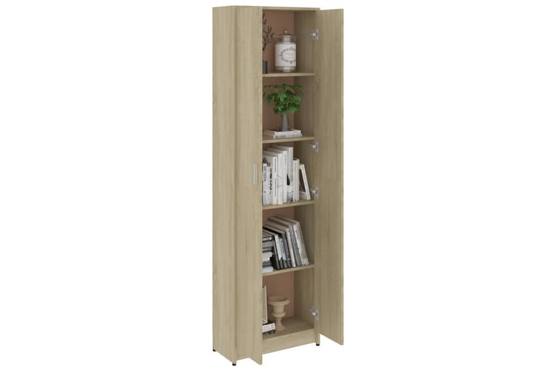 Eteisen vaatekaappi Sonoma tammi 55x25x189 cm lastulevy - Ruskea - Huonekalut - Kalustesetit - Eteisen kalustesetit