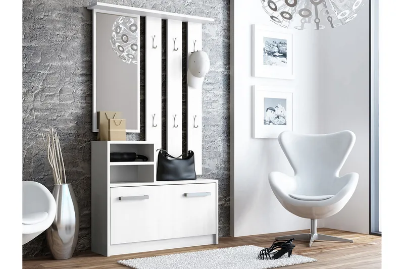 Eteiskaluste Bogense 85 cm, Valkoinen