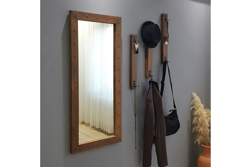 Eteiskaluste Kuiana 110 cm - Pähkinä - Huonekalut - Kalustesetit - Eteisen kalustesetit