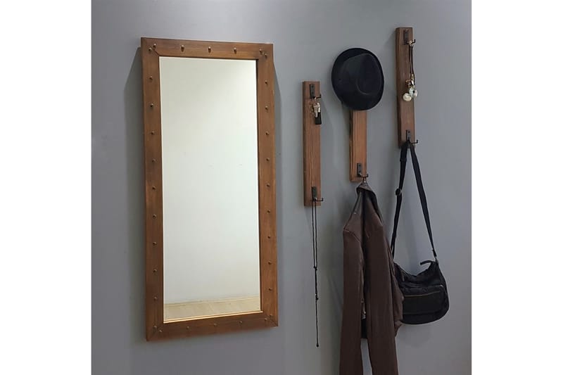 Eteiskaluste Kuiana 110 cm - Pähkinä - Huonekalut - Kalustesetit - Eteisen kalustesetit