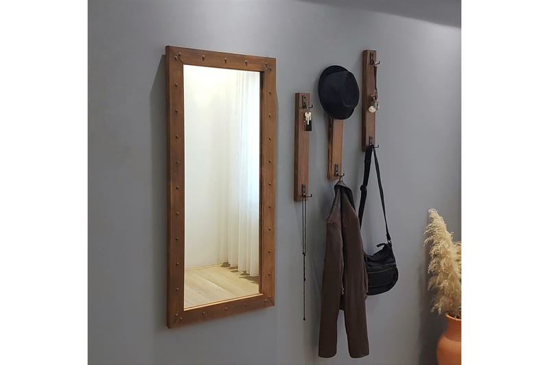 Eteiskaluste Kuiana 110 cm - Pähkinä - Huonekalut - Kalustesetit - Eteisen kalustesetit