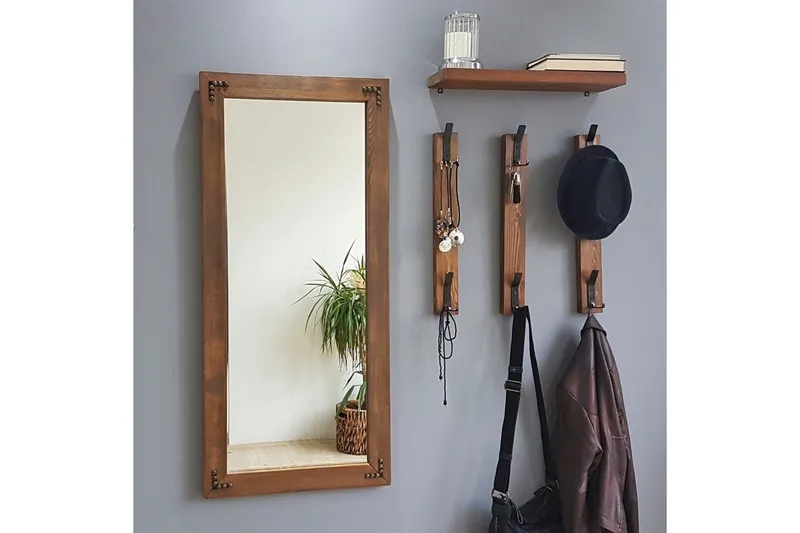 Eteiskaluste Roansgreen 3 cm - Pähkinä - Huonekalut - Kalustesetit - Eteisen kalustesetit