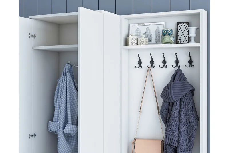 Eteiskalustepaketti Gunnilvallen - Valkoinen - Huonekalut - Kalustesetit - Eteisen kalustesetit