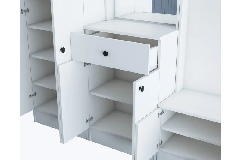 Eteiskalustepaketti Gunnilvallen - Valkoinen - Huonekalut - Kalustesetit - Eteisen kalustesetit
