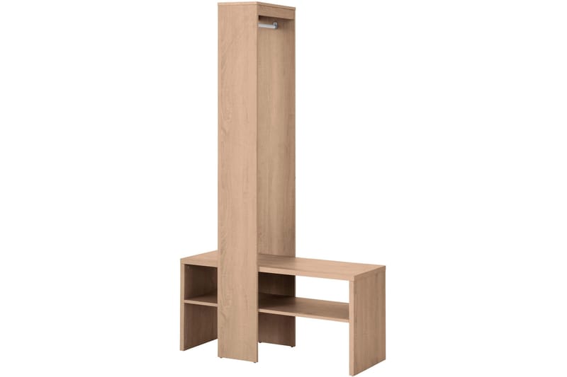 Eteiskalustepaketti Hillaed 42x100 cm - Luonnonväri - Huonekalut - Kalustesetit - Eteisen kalustesetit