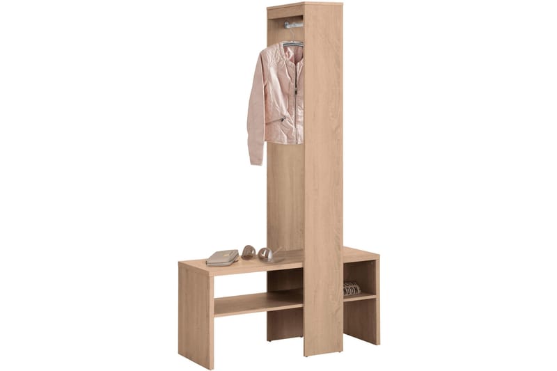 Eteiskalustepaketti Hillaed 42x100 cm - Luonnonväri - Huonekalut - Kalustesetit - Eteisen kalustesetit