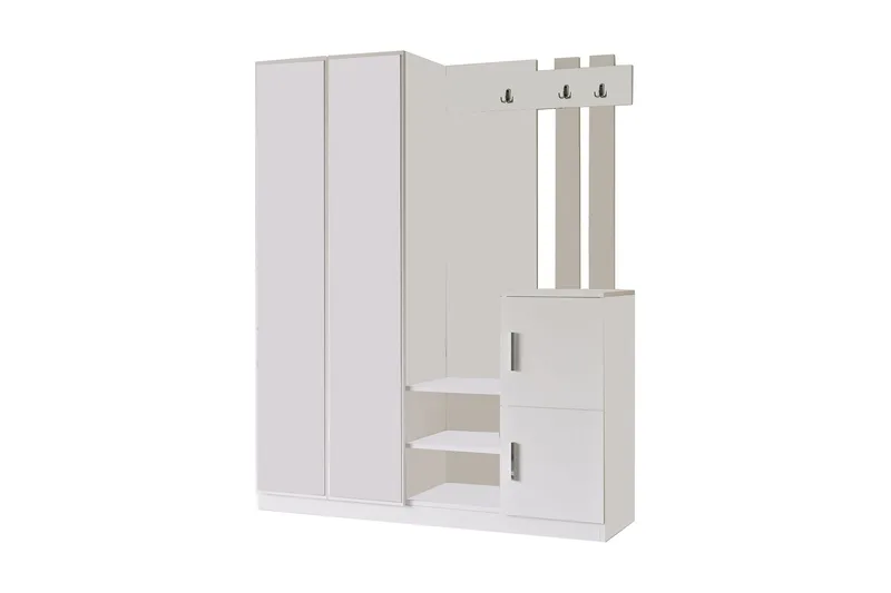 Eteiskalustepaketti Medleys 38x147 cm, Valkoinen